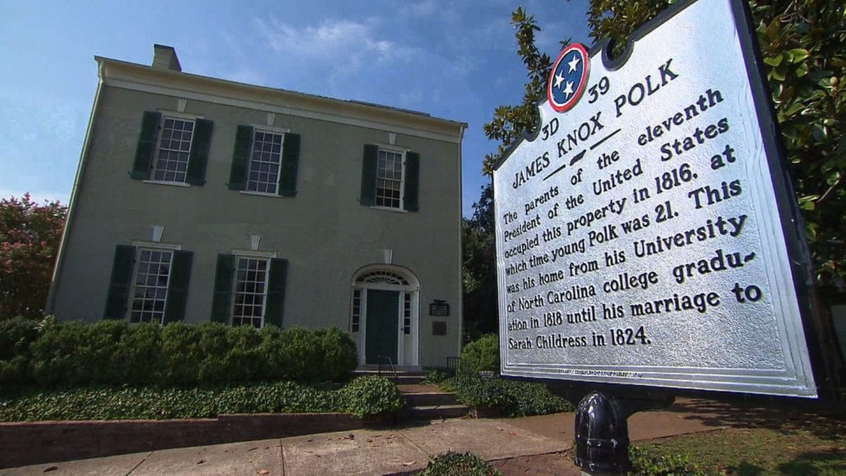 James K. Polk Home on NPT's Tennessee Crossroads