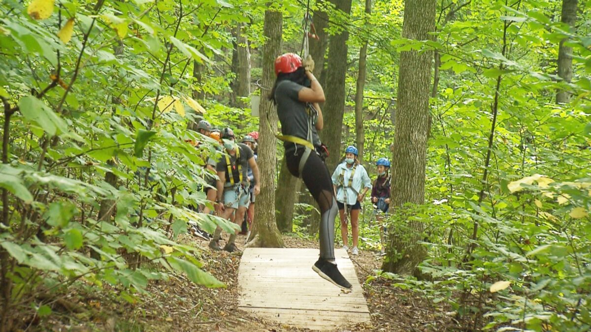 Adventureworks Zip Lining on NPT's Tennessee Crossroads